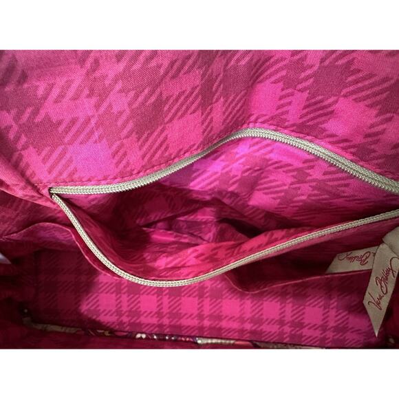 Vera Bradley Bag Paisley Meets Plaid Bowler - Picture 7 of 12